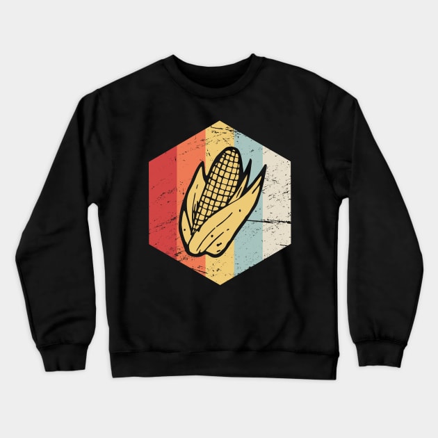 Retro Vintage Corn Farmer Icon Crewneck Sweatshirt by MeatMan